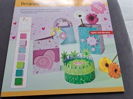 Designpapier Block Blumen 30,5x30,5cm NEU
