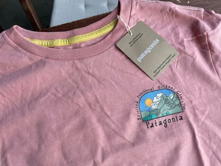 Patagonia T-Shirt Grösse XL(14) Girls altrosa neu & OVP!