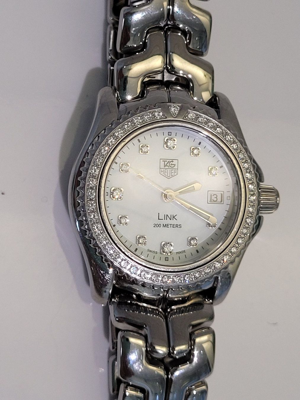 Tag Heuer Orologi: TAG Heuer Link mit Brillanten – Usato da Ennetmoos venduto da Billi20 1