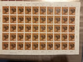 Pro Juventute 1965 Briefmarken Bogen komplett, Top Zustand