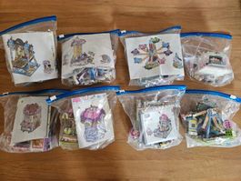 8 Klemmbausteine Sets, 2 davon ohne Anleitung