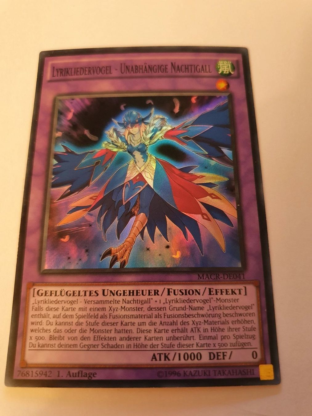 Yugioh Carte collezionabili: Lyrikliedervogel unabhängige Nachtigall – Usato da Oberdorf BL venduto da BaldenEagle 1