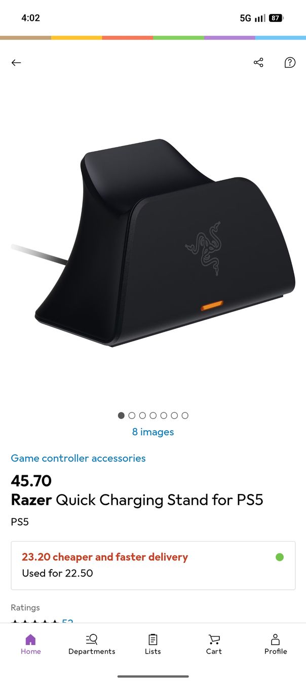 Razer Controller: Razer Charging Stand for PS5 Duelsense Used Condition – Usato da Glattbrugg venduto da har_jgc7