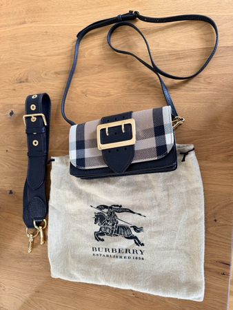 Burberry Crossbody Handtasche - House Check, Leder