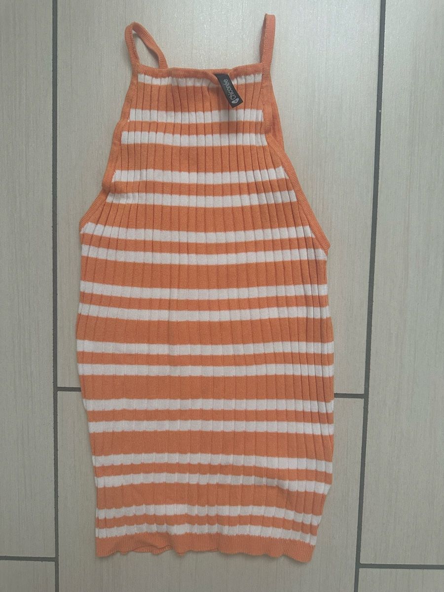 Tops: Gestreiftes Top Orange – Neu (gemäss Beschreibung) aus Glis von jul_5ck8