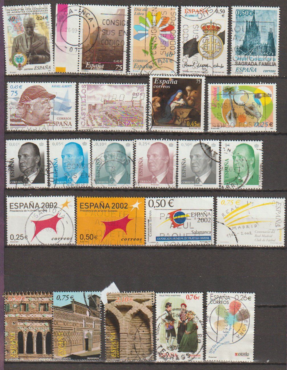 Alle Briefmarken: Espagne 2002 – Gebraucht aus Crans-Montana von kira56