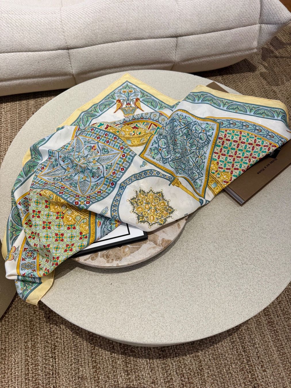 Hermès Foulard & Sciarpe: HERMES TUCH SEIDE 90, CIEL – Usato da Schwyz venduto da bofb 1