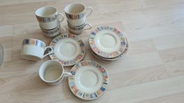 Kaffee-Geschirr-Set, 12-teilig, sehr guter Zustand, Vintage.