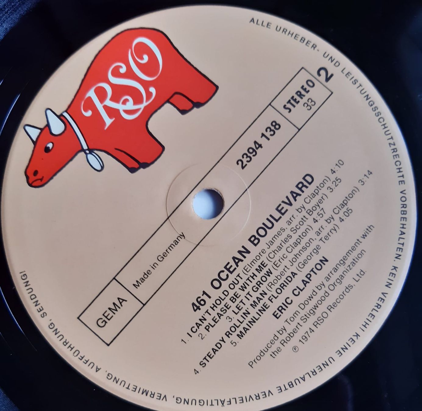 Dischi in vinile: ERIC CLAPTON: 461 Ozean Boulevard  RSO:  2394 138 – Usato da Frick venduto da kyb_yq8h 2