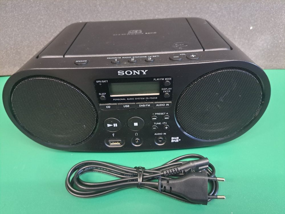 Sony ZSPS55B schwarz, Boombox , DAB+ Radio, USB, CD Kaufen auf Ricardo