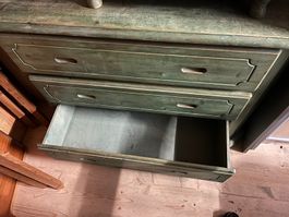 Commode en bois brut (108x83x46)