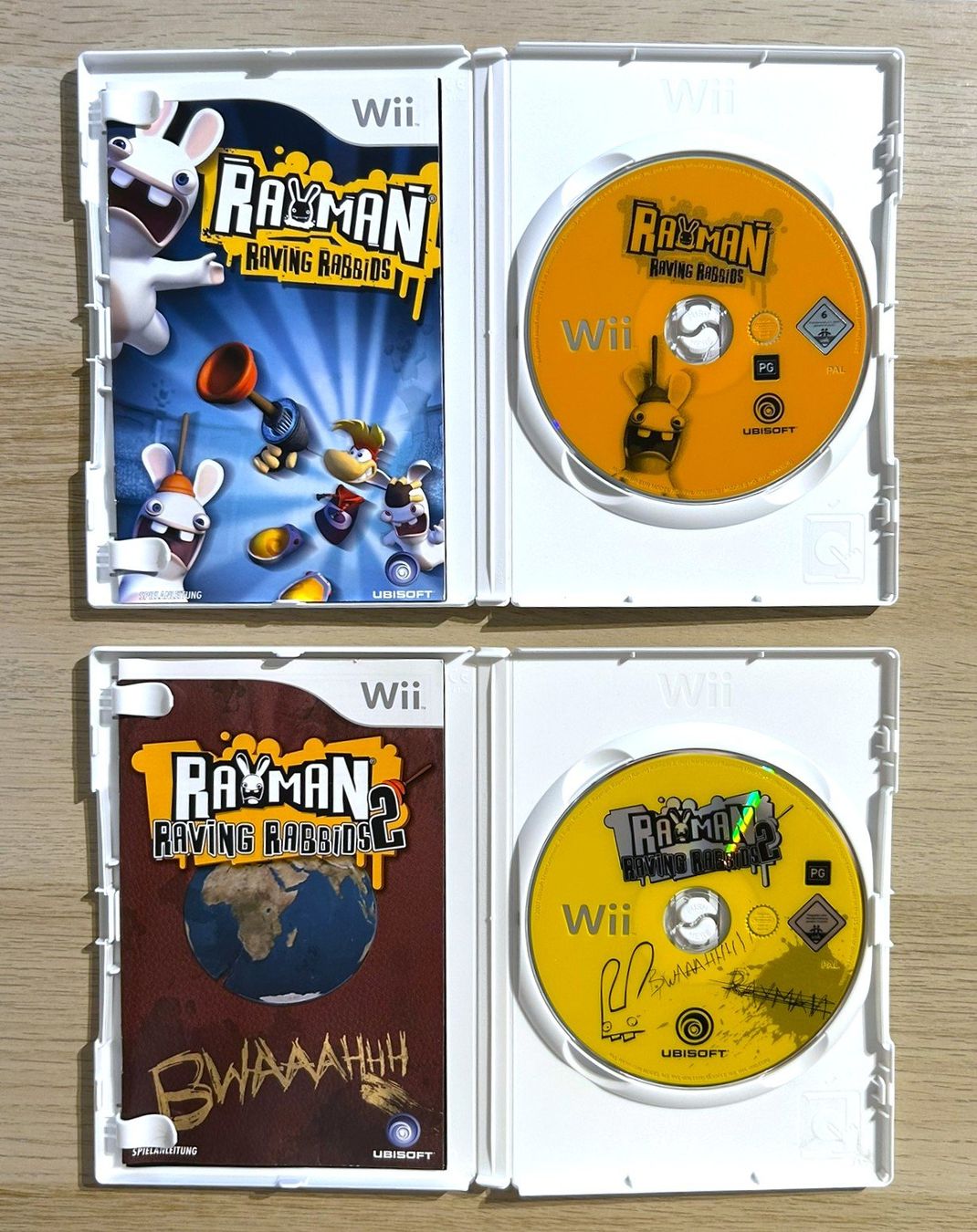 Nintendo Giochi: Rayman Raving Rabbids Bundle Nintendo Wii – Usato da St. Gallen venduto da Alpine.Arcade 2