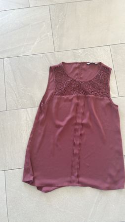 Elegantes, ärmelloses-Top mit Spitze, 36