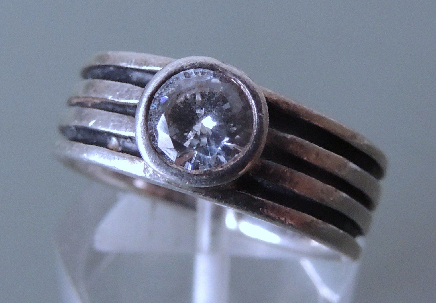 Anelli: Silber 925 Fingerring Gr. 56 – Usato da Waldenburg venduto da schaller707