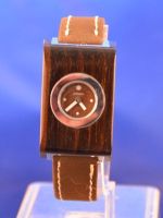 DIRREX Damen Armbanduhr in Holzoptik, new old stock