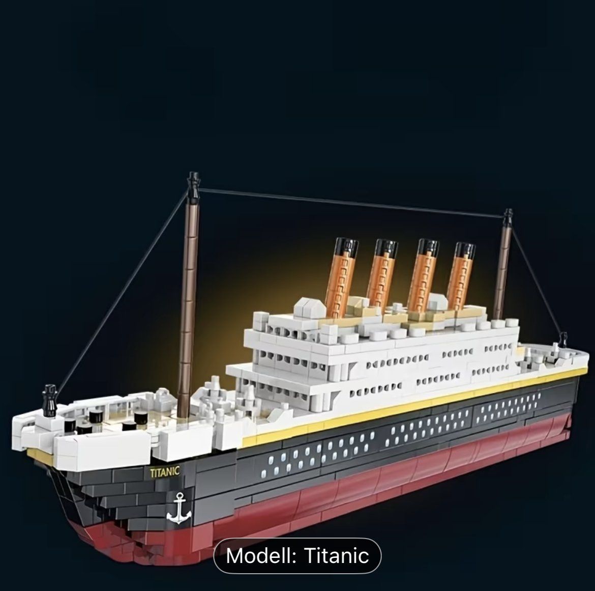 Kit di costruzioni: Neuer Modellbausatz Brixie-Style Dampfschiff Titanic – Nuovo e nell'imballaggio originale da Altenrhein venduto da marcow313 3
