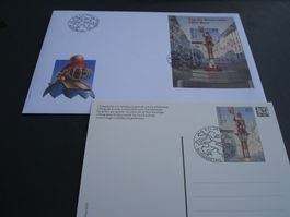 Tag der Briefmarke 2010, ,FDC Block  + Bildpostkarte ET-o