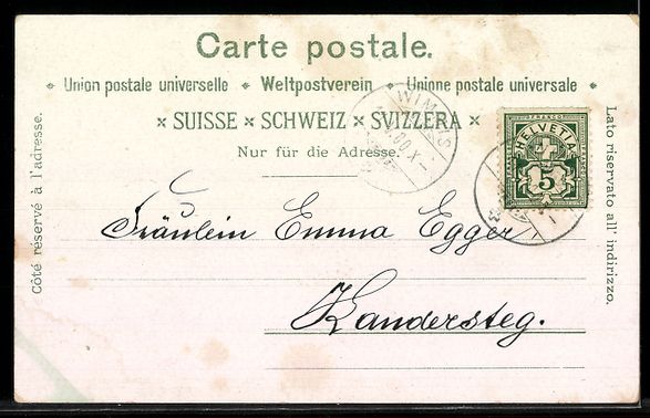 Cartoline postali: Lithographie Beatenberg, Hotel Silberhorn – Usato da Berlin venduto da bartko-reher 1