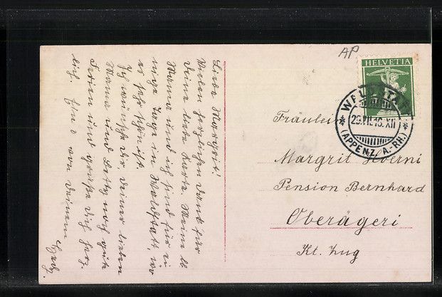 Cartoline postali: AK Waldstatt, Totalansicht, 1916 – Usato da Berlin venduto da bartko-reher 1