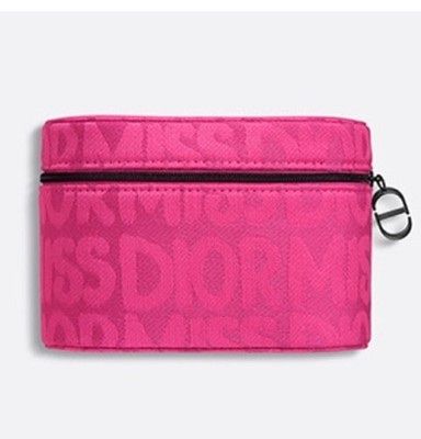 NEW ❤️ DIOR Miss Dior Beauty Vanity Case Fushia Pink Red