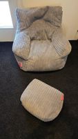 Original Lounge Pug Sitzsack-Sessel + Fusshocker - neuwertig