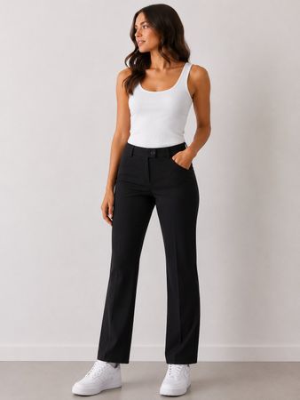 Moschino Cheap & Chic elegante Hose schwarz Flare, Gr. 34
