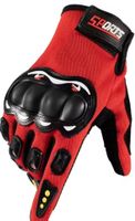 Motorradhandschuhe rot Grösse L neu Touchscreen fähig 
