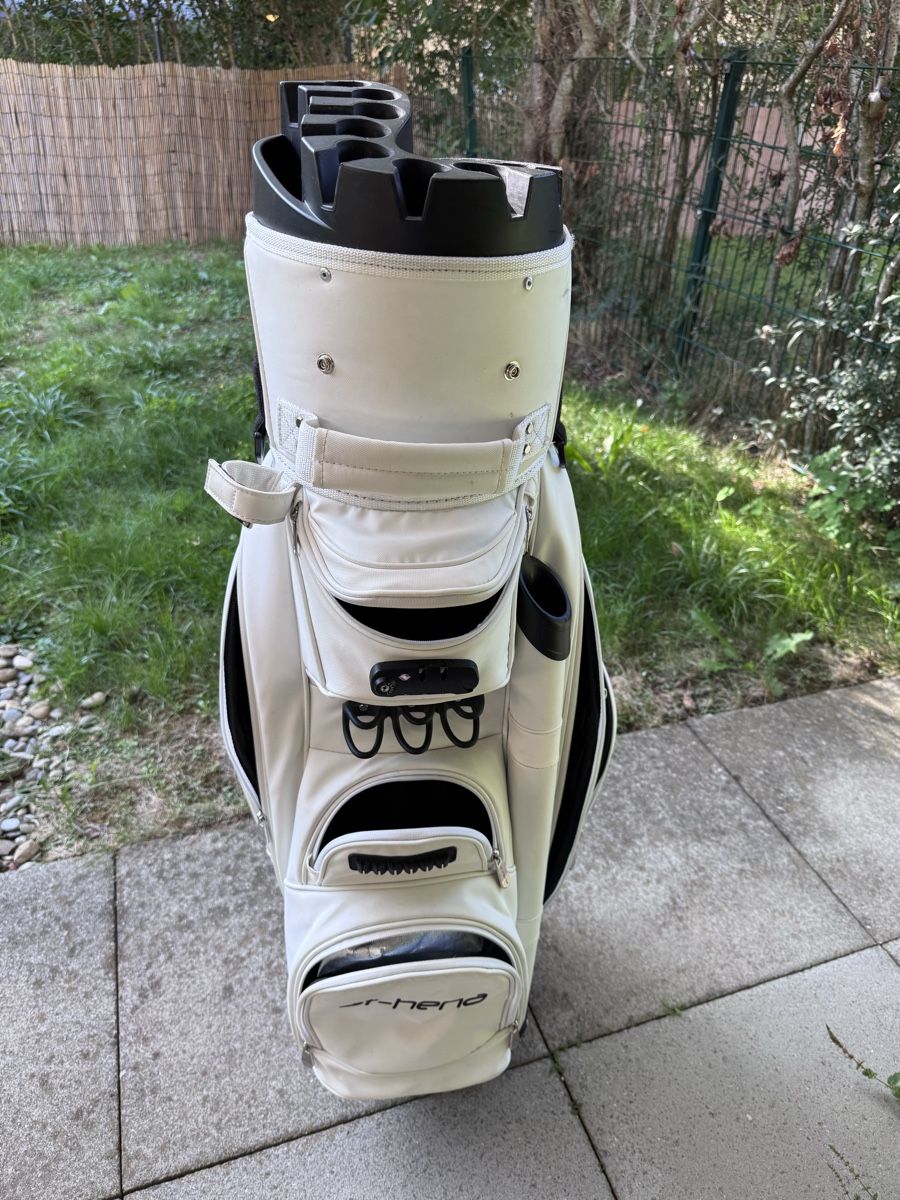 At-Hena Borse: Golfbag At-Hena weiss  – Usato da Niederwangen BE venduto da Schatam 4