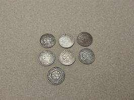 7 x 100 Francs Marokko 1953