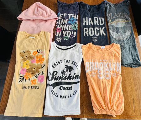 T-Shirts und Kapuzen-Hoodie, Gr. 158/164 - ca. 176/182