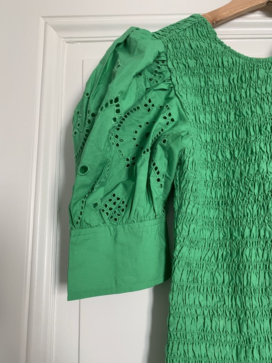 Ganni Vestiti: Robe dos nu verte en coton bio Ganni – Nuovo e nell'imballaggio originale da Genève venduto da rez_c6c6 2