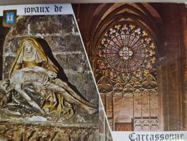 Postkarte Carcassonne Basilique St. Nazaire, 1982