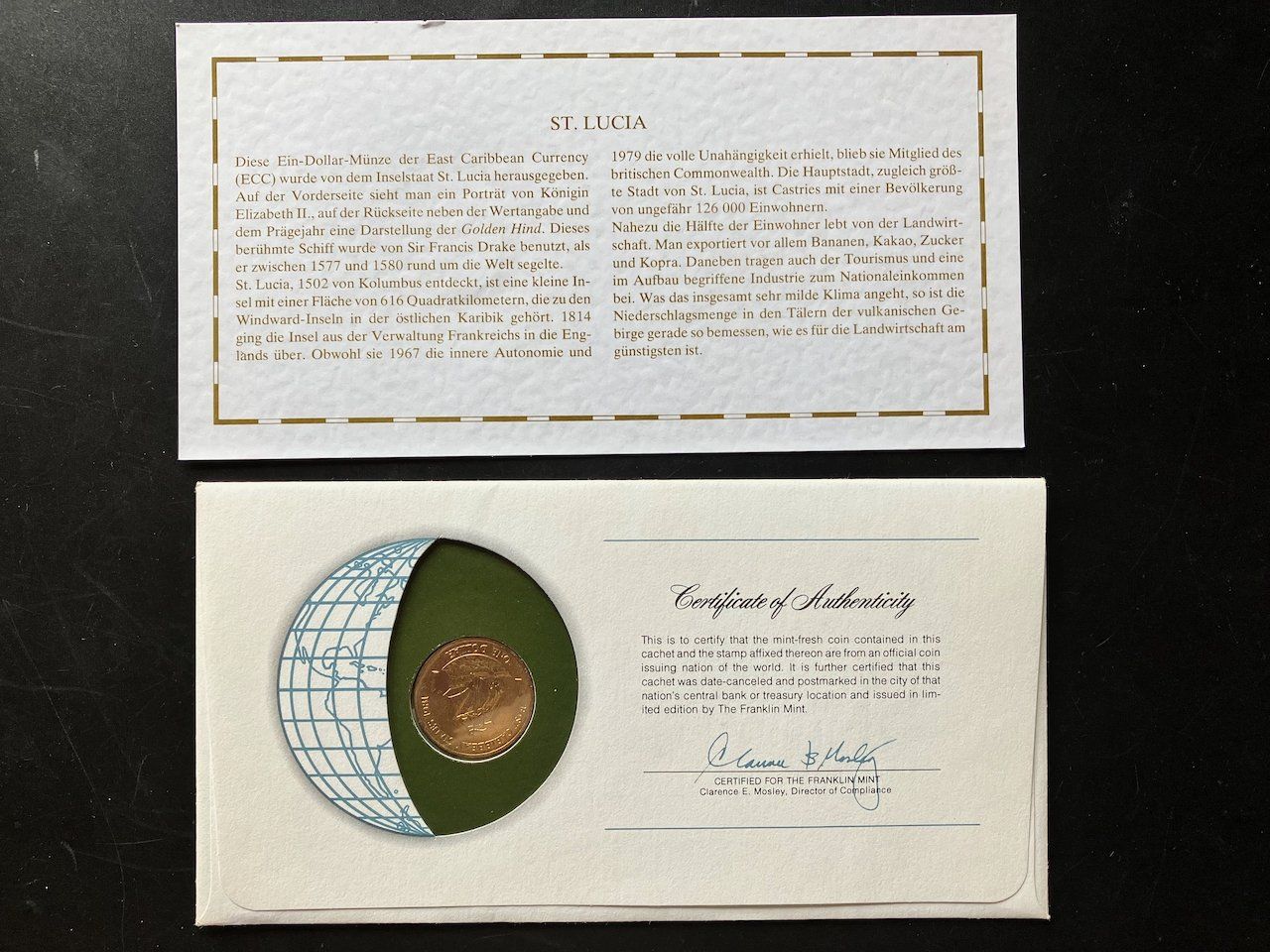 Alle Briefmarken: Numisbrief Saint Lucia 1983 – Gebraucht aus Nesslau von zueri6 2