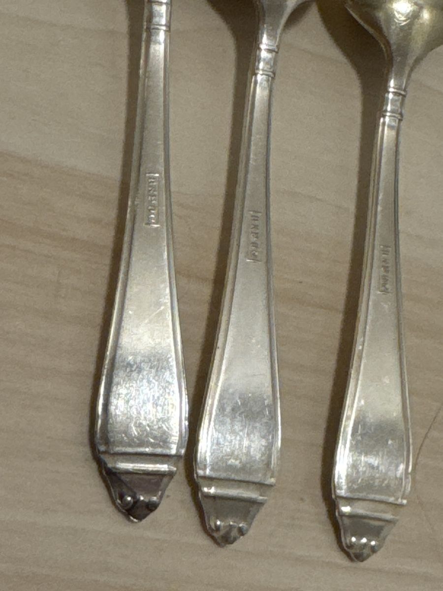 Cucchiai: 6er Set Vintage Kaffeelöffel, versilbert, BSF 90 – Usato da Grenchen venduto da Lucy68 6