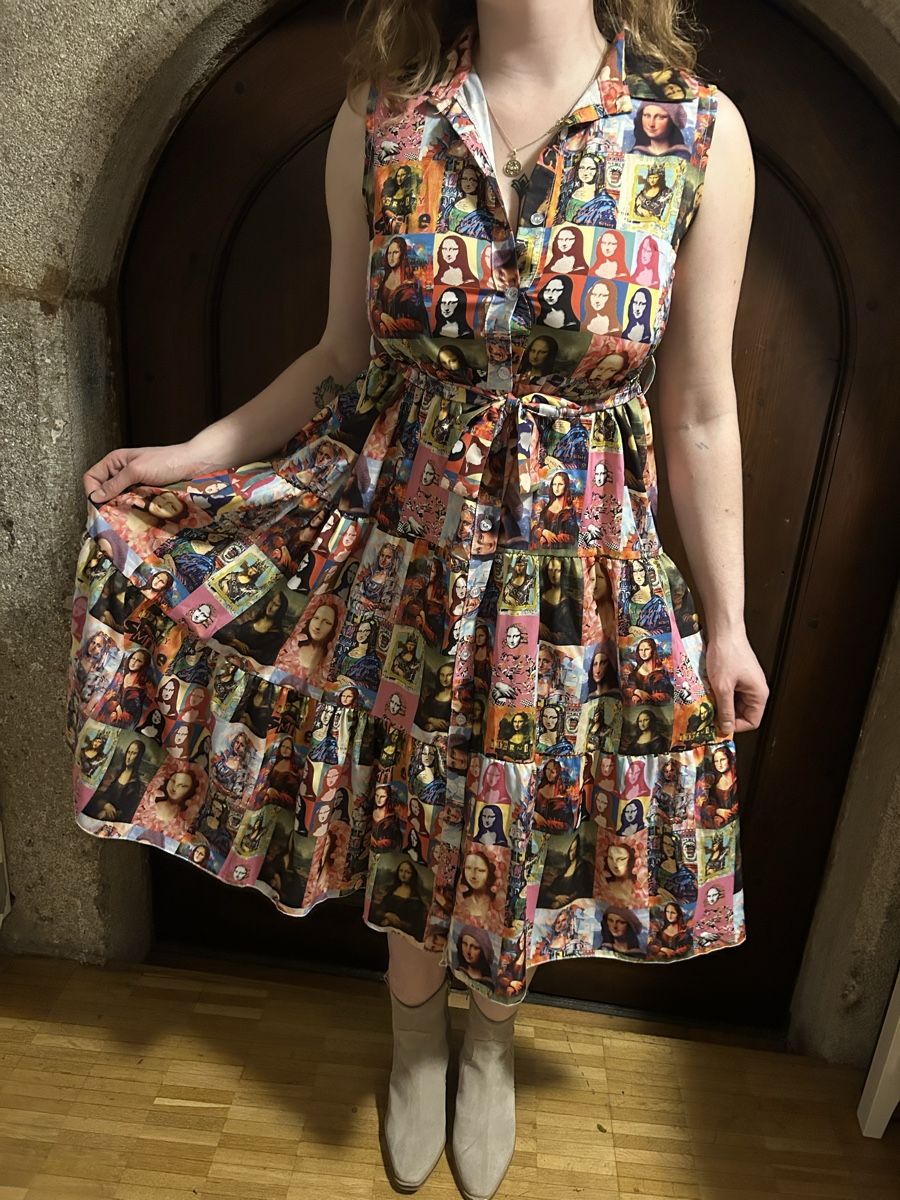 Vestiti: Sommerkleid mit Mona Lisa Muster – Nuovo (secondo la descrizione) da Baden venduto da ste_h2z5