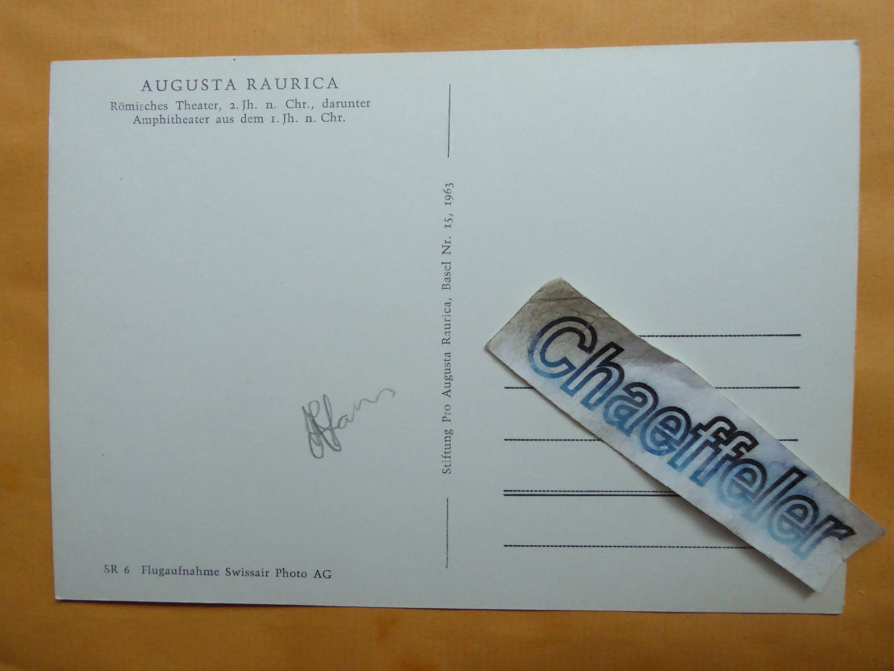 Cartoline postali: Augusta Raurica, Römisches Theater , – Usato da Zürich venduto da Chaeffeler 1