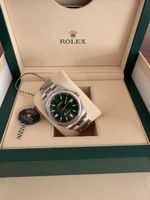 Rolex Oyster Perpetual 41 Grün, Fullset März 2024 CH