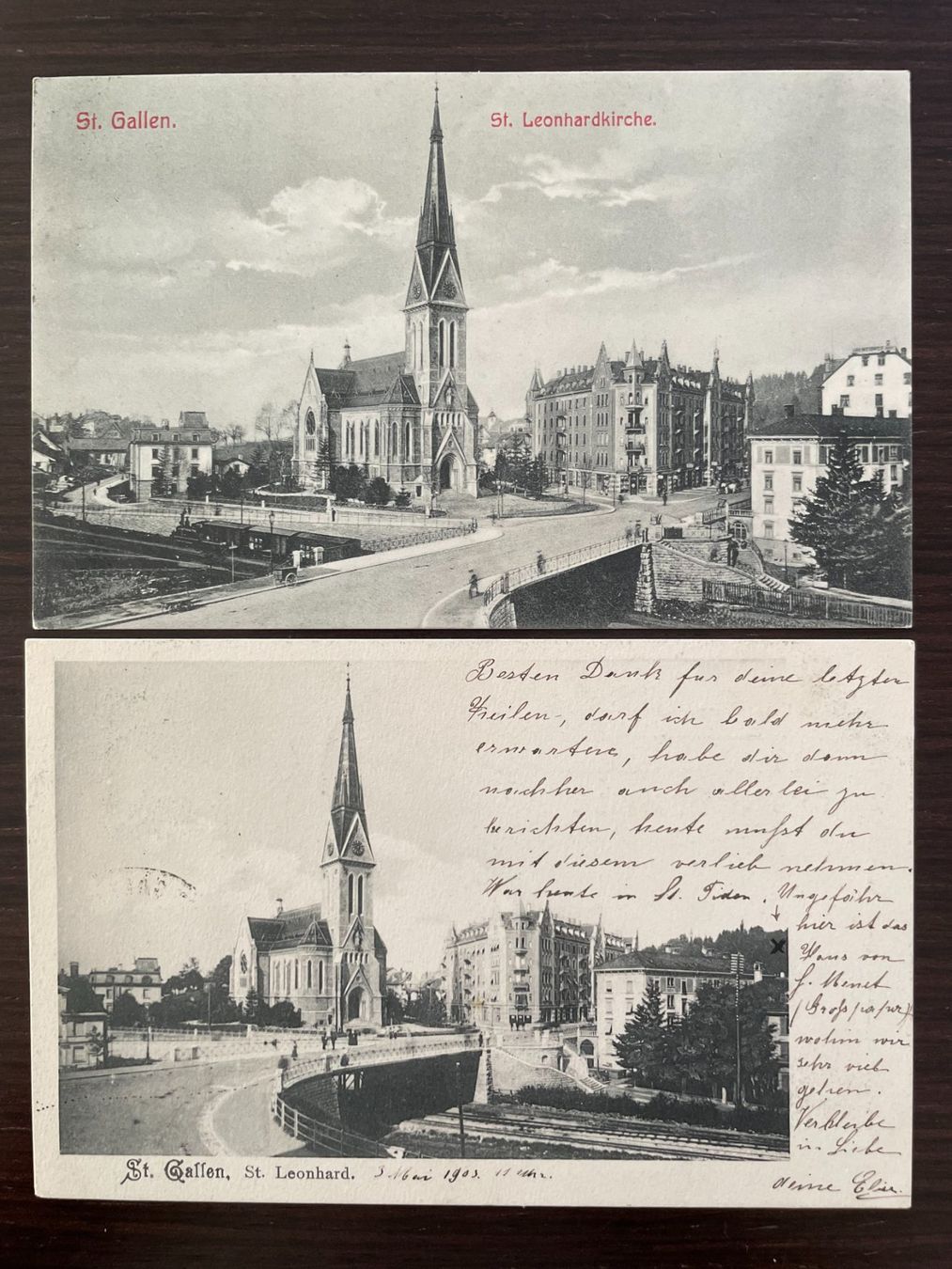 Cartes postales: ST. GALLEN und seine Kirchen, 11 Ansichtskarten – D'occasion à Wald ZH par TLILEF 3
