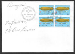 Swissair Erstflug RF. 75.9.d Genf - Shanghai 6.4.1975