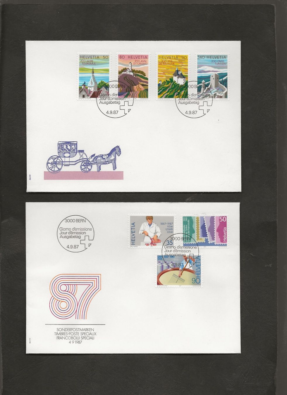 Tutti i francobolli: Schweiz 16 FDC 1983 bis 1988 – Usato da Au ZH venduto da xelagreb01 3