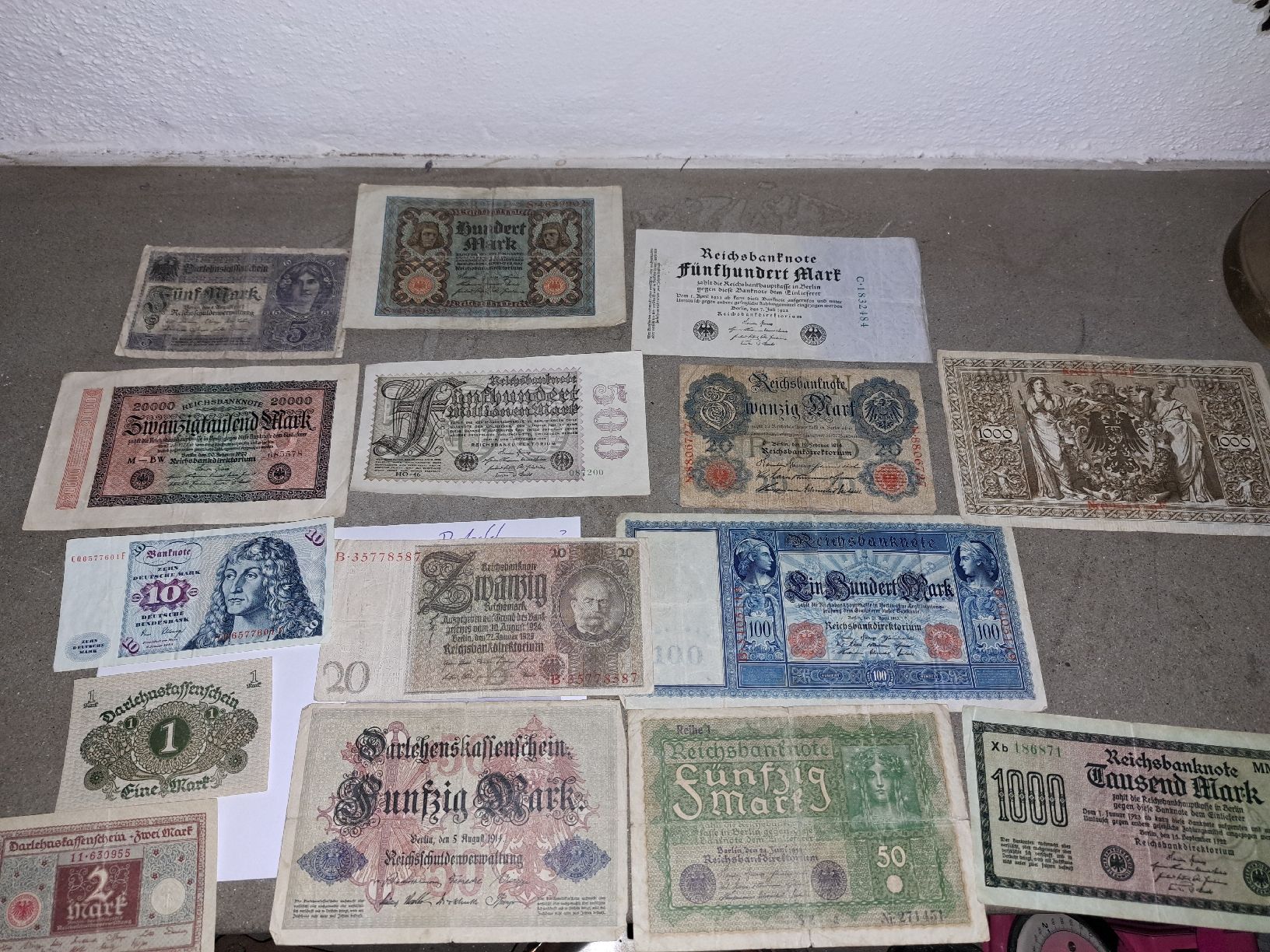 Banconote: Alte Deutsche Reichsbanknoten Sammlung,  – Usato da Kölliken venduto da Upcycling-by-Mc-TAM