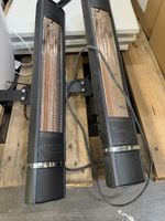 2x Infrarot-Heizstrahler / Terrassenstrahler zur Wandmontage