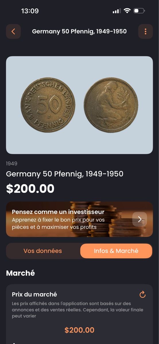 Tutti le monete: Germany 50 Pfennig, 1949-1950 – Usato da Erlach venduto da die_zgh5