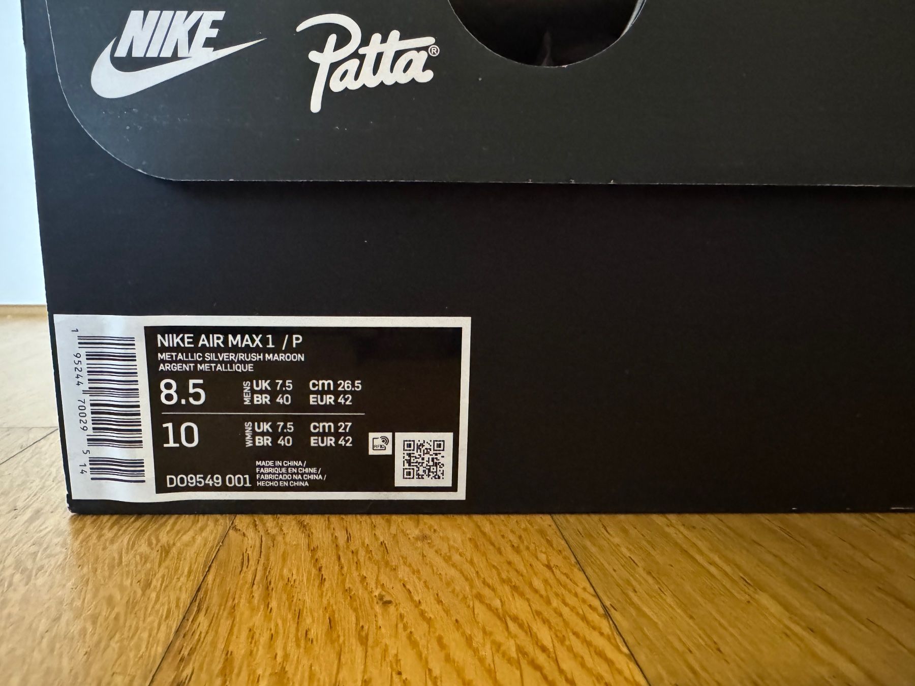 Nike Herrenschuhe: Nike Air Max 1 Patta Waves Gr:42 – Neu (gemäss Beschreibung) aus Sissach von Kicks13 3