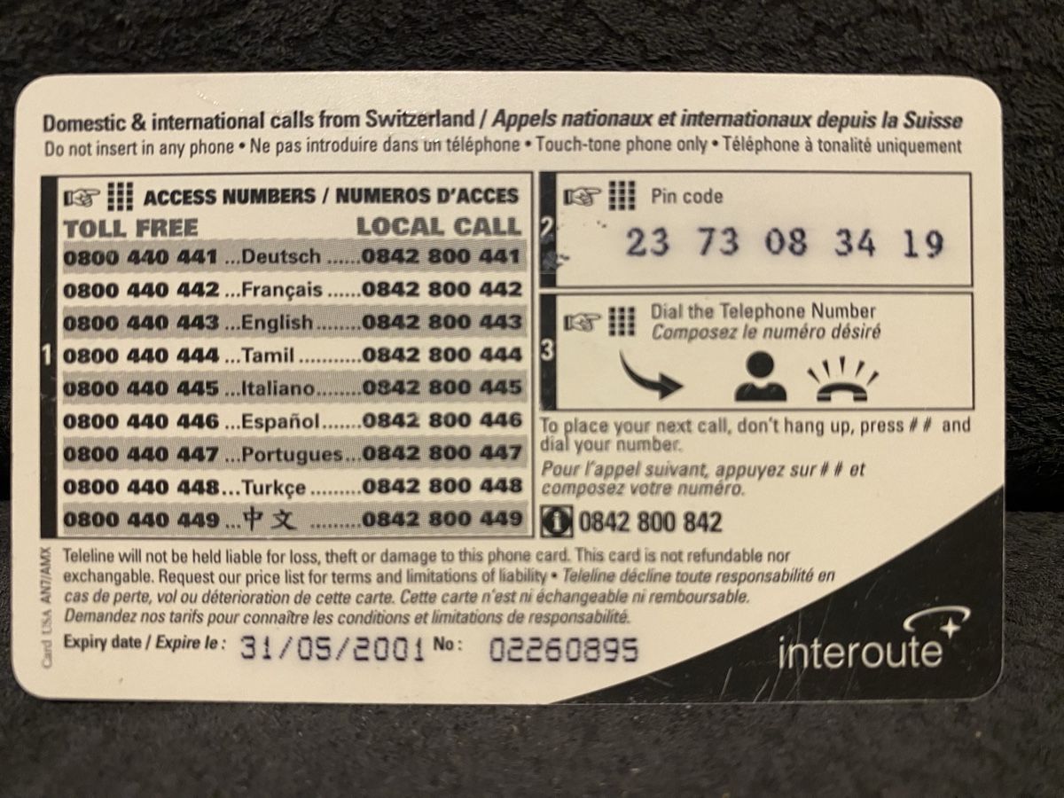 Telefon- & Taxkarten: Teleline – Gebraucht aus Lausanne von babacard10 1