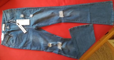 Trendige Jeans Hello Miss Paris / Flared Gr. 38/M / NEU