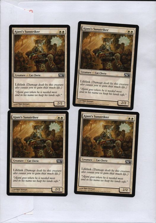 4x Ajani's Sunstriker- (M13) , MtG, Magic the Gathering (Gebraucht) in ...
