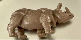 Bully Germany Nashorn aus Kunststoff, Tierfigur, Vintage