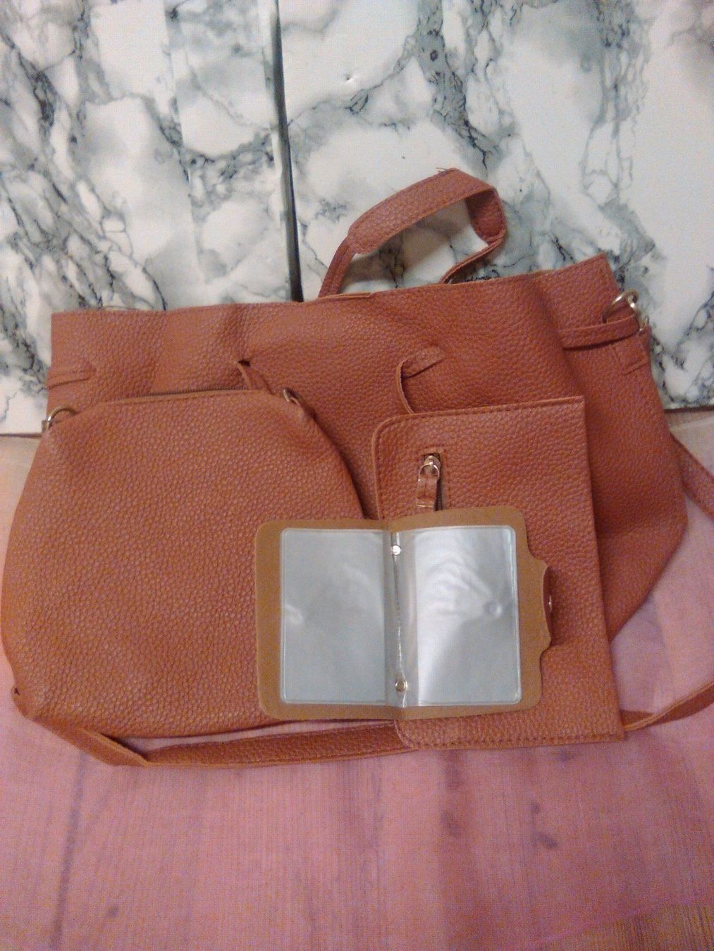 Borse da donna: DAMEN HANDTASCHEN ;;BEIGE;4STÜCK – Nuovo (secondo la descrizione) da Basel venduto da bijoutrie_4 2