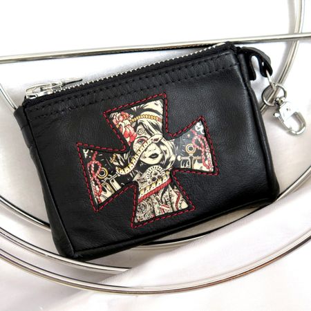 Portemonnaie mit Reissverschluss Unisex, Handgemacht